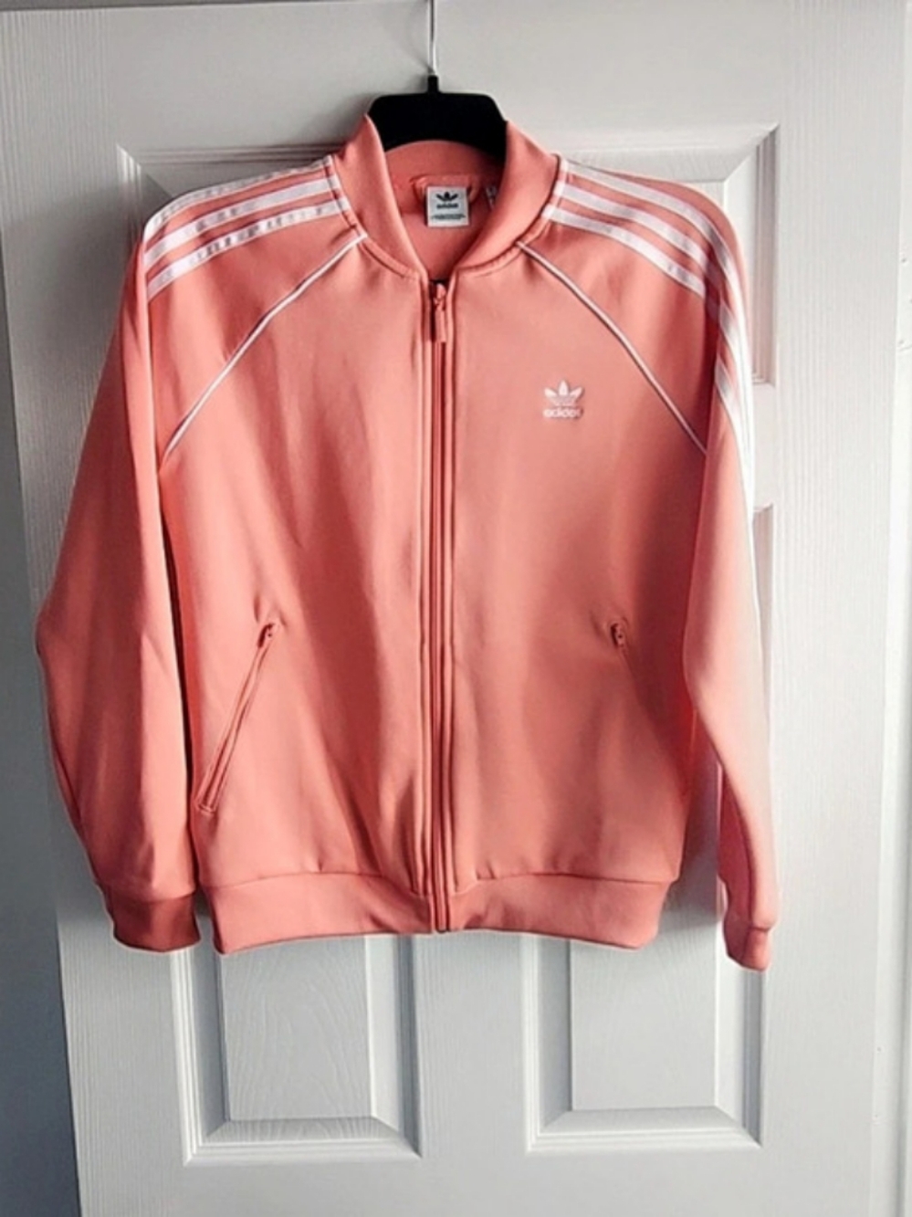 adidas Adicolor Classics SST Track Jacket Pink & White Medium